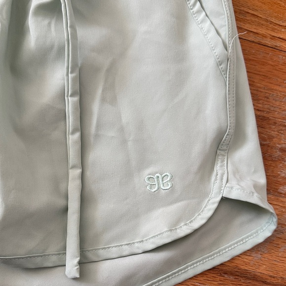Albion Women's Mint Green Athletic Shorts - Picture 2 of 4